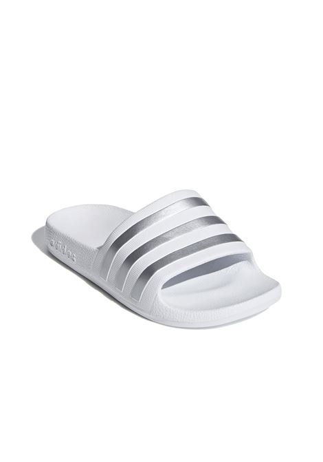 Ciabatte Adidas Adilette Aqua Bianco Argento Unisex ADIDAS CORE | Ciabatte | F35555-